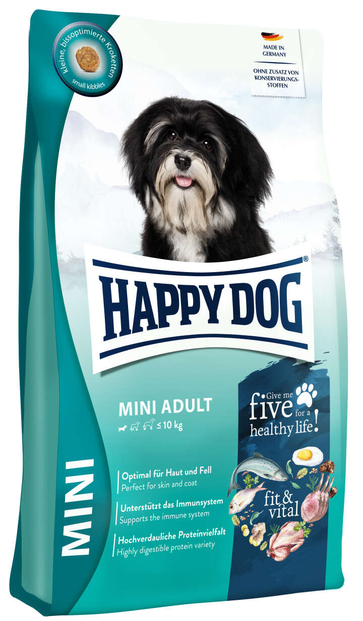 HAPPY DOG Hunde-Trockenfutter Fit & Vital Mini Adult